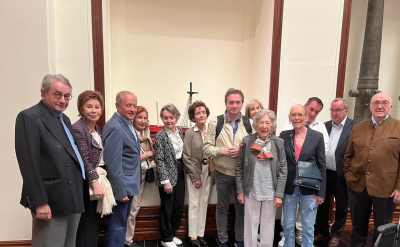 Le groupe de visiteurs